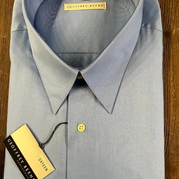 Geo Shirts | Geoffrey Beene Dress Shirt 19 35/36 | Color: Blue | Size: 19 | Notreallysure's Closet